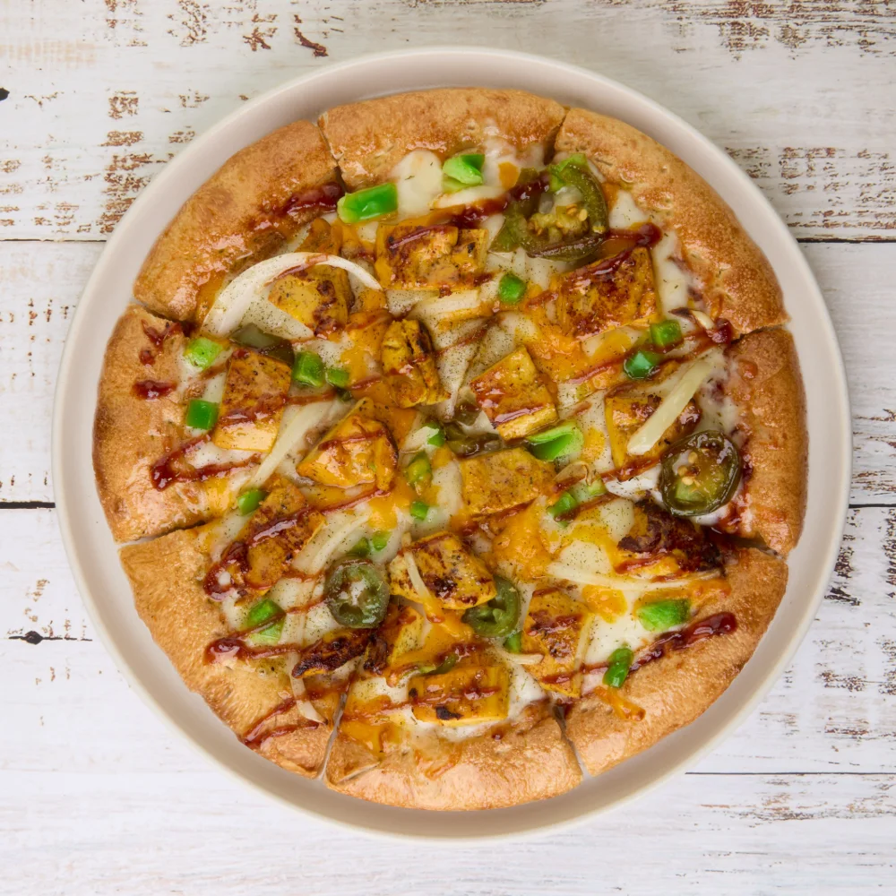 Pizza au poulet BBQ
